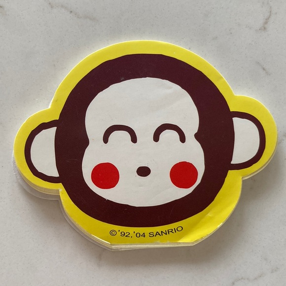 Vintage Sanrio Monkichi Notepad - Picture 1 of 5